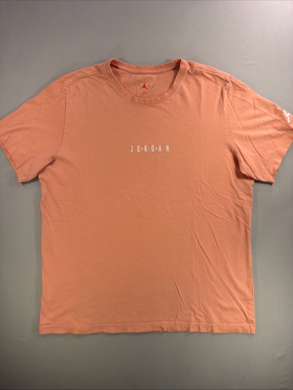Jordan Peach Crewneck Short-Sleeve Logo Tee
